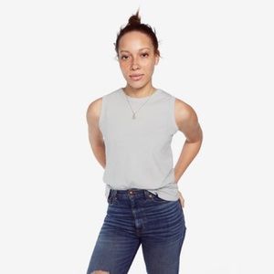 Brand new American Giant Muscle T, M, silver gray